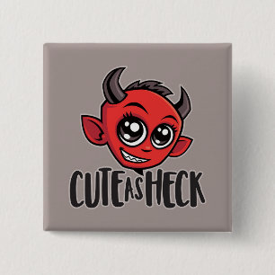 Badge Carré 5 Cm Cute