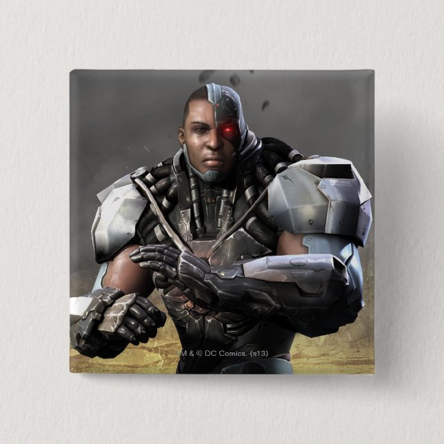 Badge Carré 5 Cm Cyborg (Devant)