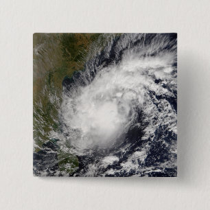 Badge Carré 5 Cm Cyclone tropical Baaz