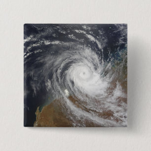 Badge Carré 5 Cm Cyclone tropical Billy au-dessus de l'Australie 2