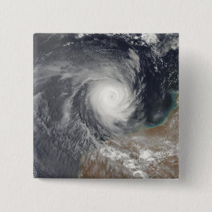 Badge Carré 5 Cm Cyclone tropical Billy outre de l'Australie