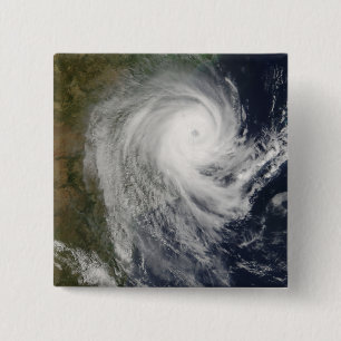 Badge Carré 5 Cm Cyclone tropical Favio au Mozambique