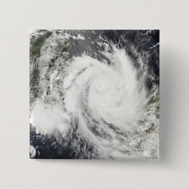Badge Carré 5 Cm Cyclone tropical Jokwe (Devant)