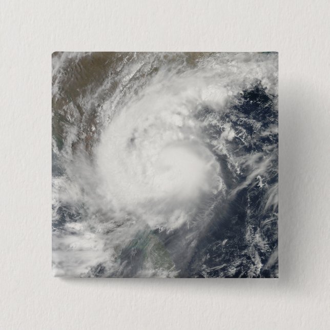 Badge Carré 5 Cm Cyclone tropical Laila (Devant)