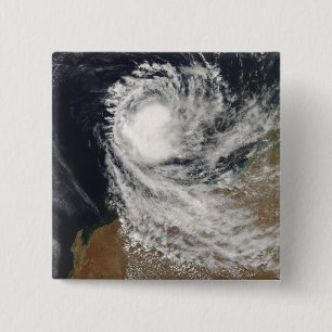 Badge Carré 5 Cm Cyclone tropical Ophélie outre de l'Australie