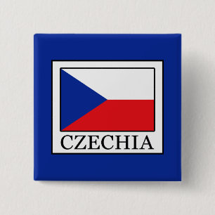 Badge Carré 5 Cm Czechia