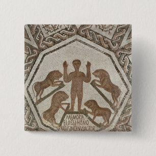 Badge Carré 5 Cm Daniel dans le repaire des lions