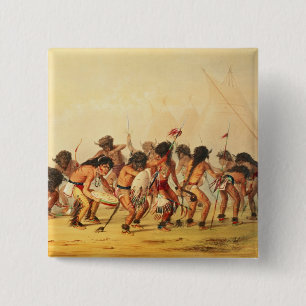 Badge Carré 5 Cm Danse de Buffalo, c.1832