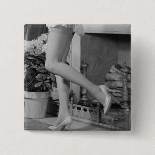 Badge Carré 5 Cm Danse de femme