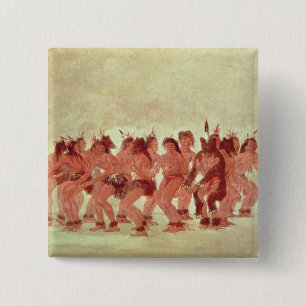Badge Carré 5 Cm Danse d'ours