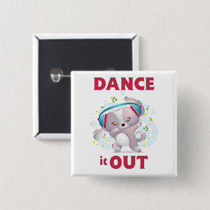 Badge Carré 5 Cm Danser