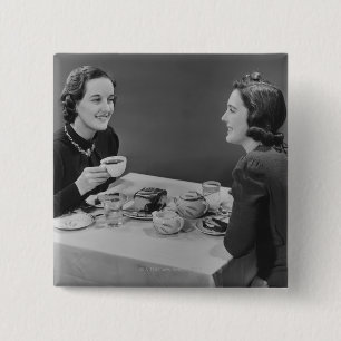 Badge Carré 5 Cm Date de café