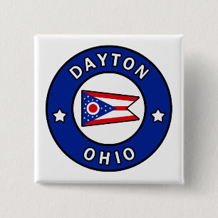 Badge Carré 5 Cm Dayton Ohio