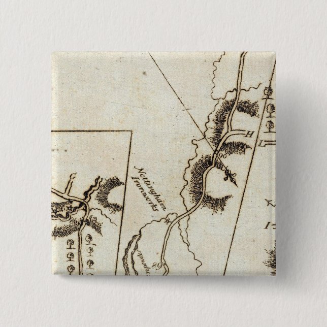 Badge Carré 5 Cm De Philadelphie à Annapolis Md 58 (Devant)