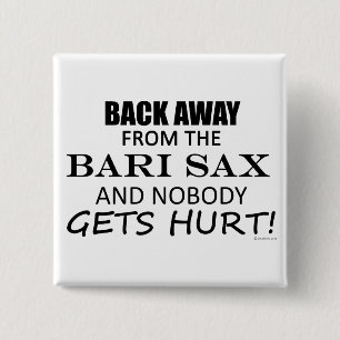 Badge Carré 5 Cm De retour à partir du saxo de Bari