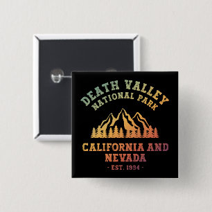 Badge Carré 5 Cm Death Valley National Park USA Gradient