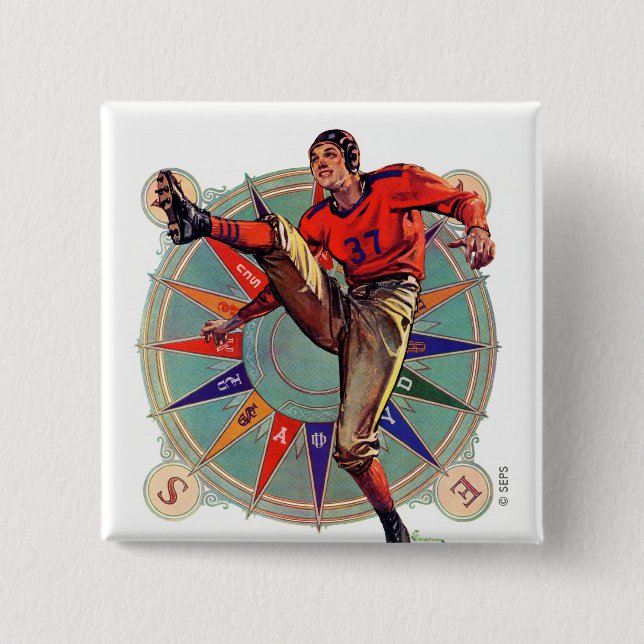 Badge Carré 5 Cm Début (Devant)