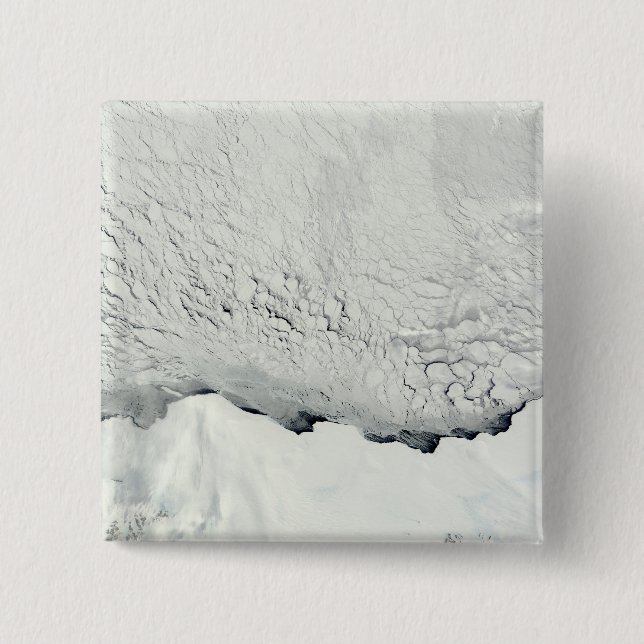 Badge Carré 5 Cm Début du printemps en Antarctique (Devant)