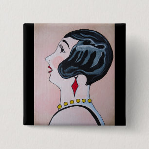 Badge Carré 5 Cm Deco Diva