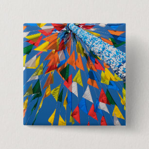 Badge Carré 5 Cm Décoration de drapeau triangulaire