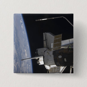 Badge Carré 5 Cm Découverte de la navette spatiale 10