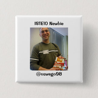 Badge Carré 5 Cm Défenseur de l'internaute novice ISTE10