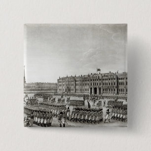 Badge Carré 5 Cm Défilé devant le palais impérial