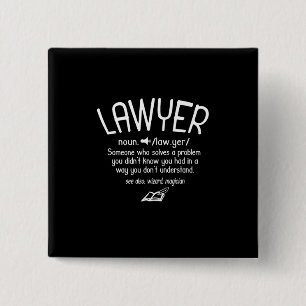Badge Carré 5 Cm Définition drôle de l'avocat