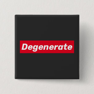 Badge Carré 5 Cm Dégénérer