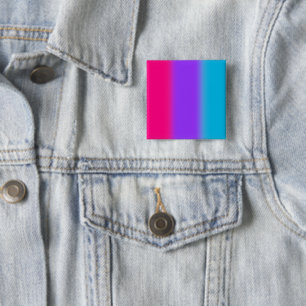 Badge Carré 5 Cm Dégradé de Fierté Androgyne - Drapeau Androgyne