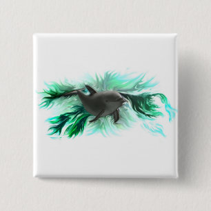 Badge Carré 5 Cm Delfinbaby