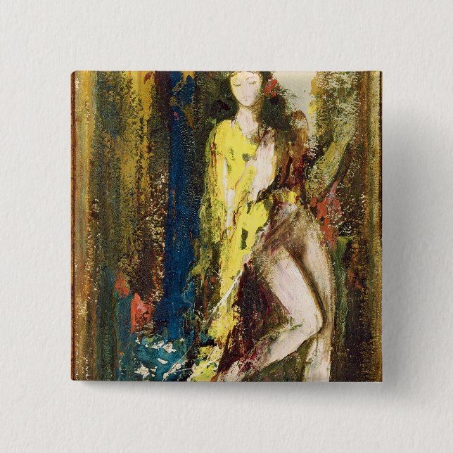 Badge Carré 5 Cm Delilah (Devant)