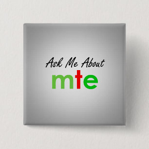 Badge Carré 5 Cm Demandez-moi environ - l'ensemble de théâtre de