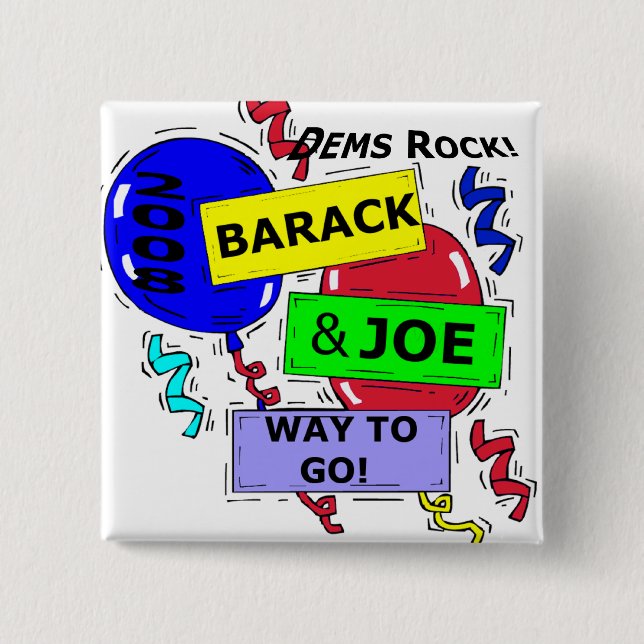 BADGE CARRÉ 5 CM DEMS ROCK (Devant)