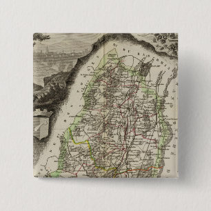 Badge Carré 5 Cm Département du Haut Rhin