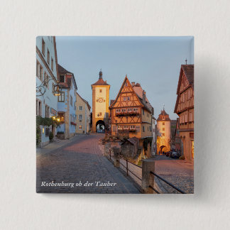 Badge Carré 5 Cm Der Tauber d'ob de Rothenburg