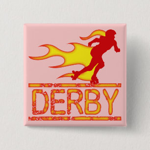 Badge Carré 5 Cm Derby