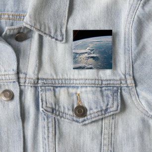 Badge Carré 5 Cm Des Nuages Autour De Sumatra, Indonésie.