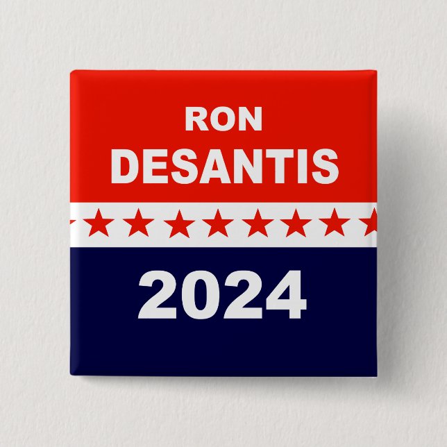 Badge Carré 5 Cm DeSantis 2024 (Devant)
