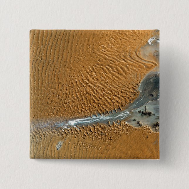 Badge Carré 5 Cm Désert de Namib, Namibie (Devant)