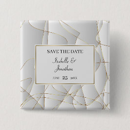 Badge Carré 5 Cm Design Art Déco élégant