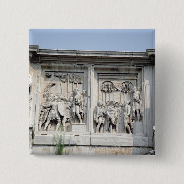Badge Carré 5 Cm Détail de la voûte Constantine (Devant)