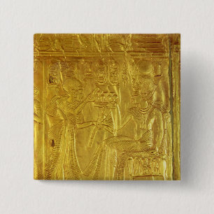 Badge Carré 5 Cm Détail du tombeau d'or