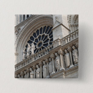 Badge Carré 5 Cm Détail Notre Dame