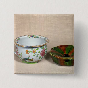 Badge Carré 5 Cm Deux pots de chambre