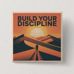 Badge Carré 5 Cm Développez Votre Discipline