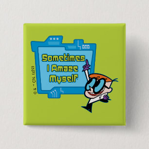 Badge Carré 5 Cm Dexter - Parfois Je Me Suis Émerveillé