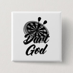Badge Carré 5 Cm Dieu de Dart