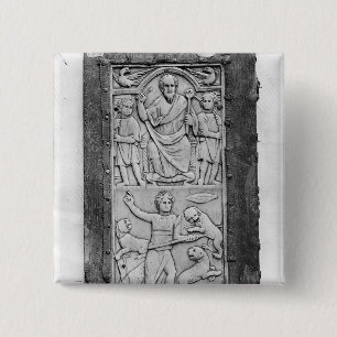 Badge Carré 5 Cm Diptyque consulaire d'Aetius, panneau de main