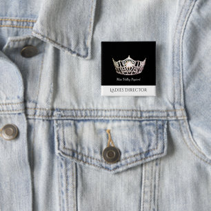 Badge Carré 5 Cm Directrice Custom Button Pin de dames de Mlle